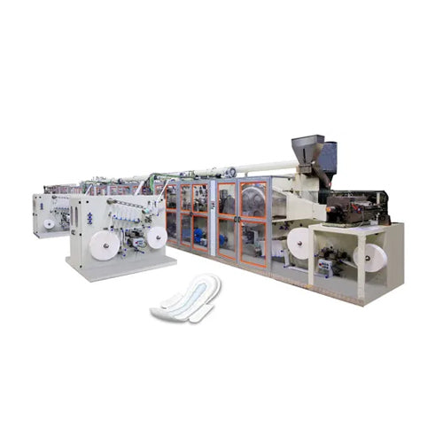 Fully Automatic Sanitary Napkin Making Machine Power Source: Electricity